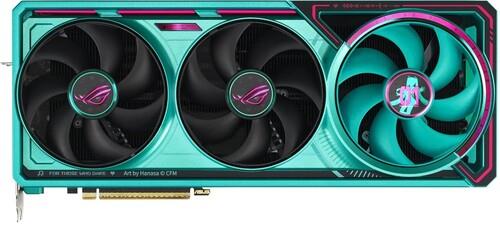 Видеокарта ASUS GeForce RTX 5080 ROG Astral OC HATSUNE MIKU EDITION [ROG-ASTRAL-RTX5080-O16G-MIKU-W]