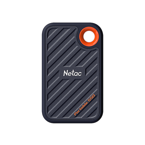 SSD Netac 512Gb ZX20 (NT01ZX20-512G-32BL) (USB3.2 Gen2 Type C, up to 2000/1800MBs, Plastic, Black)
