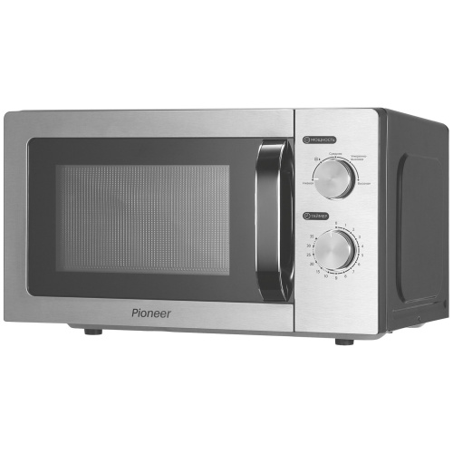 Микроволновая печь PIONEER MW212M, черный со стальным