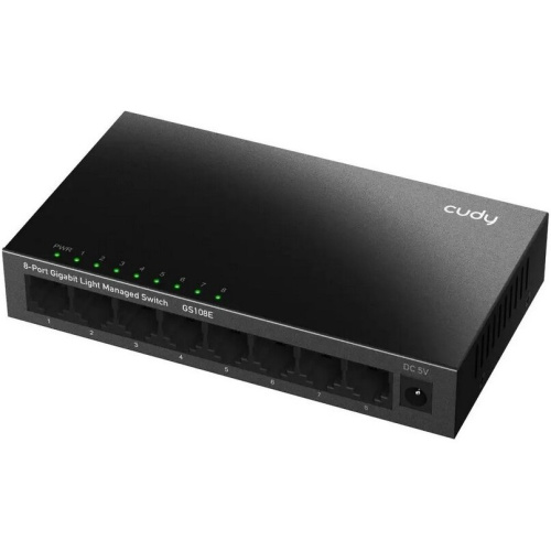 Коммутатор настраиваемый Cudy GS108E (L2+) 8x1Гбит/с