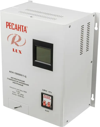 Стабилизатор напряжения Ресанта АСН-10000Н/1-Ц, 10кВт серый [63/6/18]