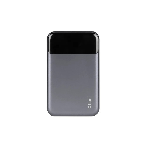 Внешний аккумулятор TTEC 2BB218UG ReCharger Pro LCD 20.000mAh PD 130W 2*USB-C/USB-A Powerbank Space Gray