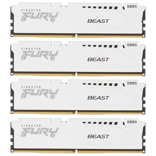 Оперативная память Kingston FURY Beast White [KF556C40BWK4-64] 64 ГБ