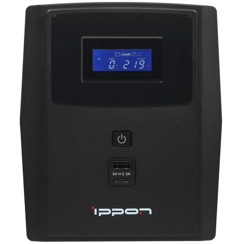 ИБП Ippon Smart Power PRO ll Euro 1600 ИБП Ippon Smart Power PRO ll Euro 1600 — Корпус, дисплей и индикация