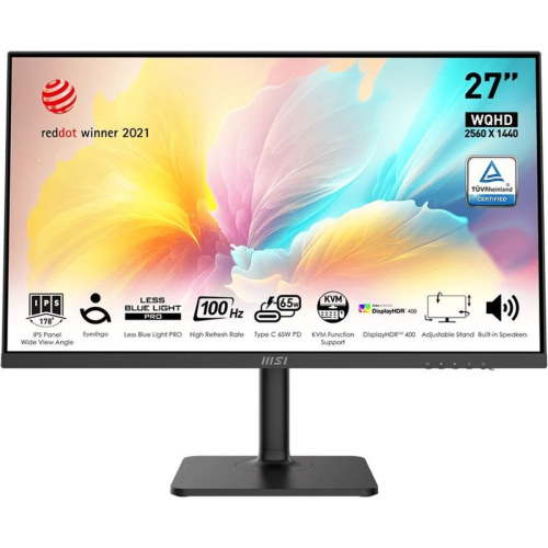 Монитор MSI Modern MD272QXP (9S6-3PB19H-233) черный