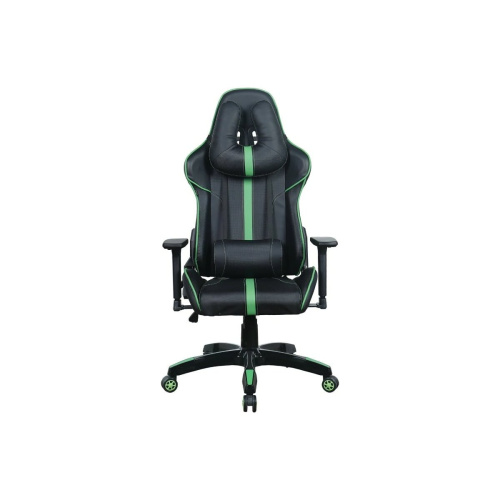 Кресло игровое BRABIX GT Carbon GM-120 (531929) экокожа, черное/зеленое