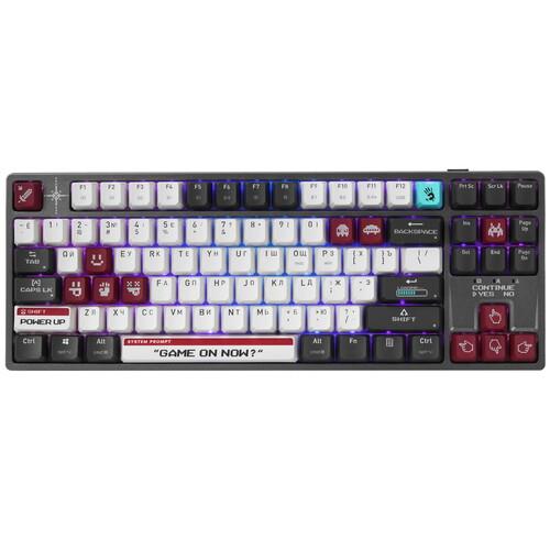 Клавиатура  проводная + беспроводная A4Tech Bloody WS87 Pixels Red