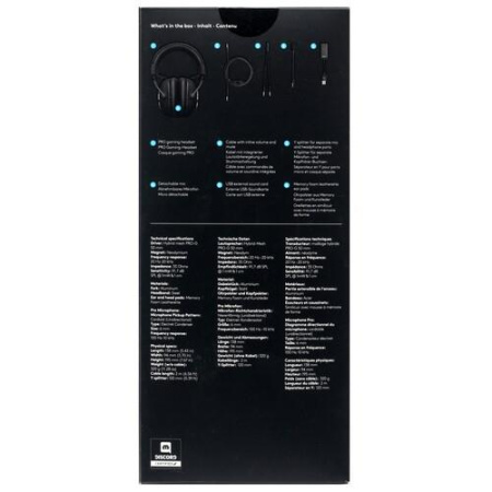 Проводные наушники Logitech G PRO черный