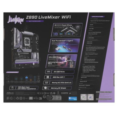 Материнская плата ASRock Z890 LiveMixer WiFi