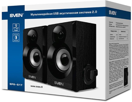 Колонки Sven SPS-517 черный