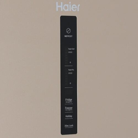 Холодильник с морозильником   Haier CEF537AGG золотистый