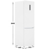 Холодильник с морозильником   Haier C4F640CWU1 белый
