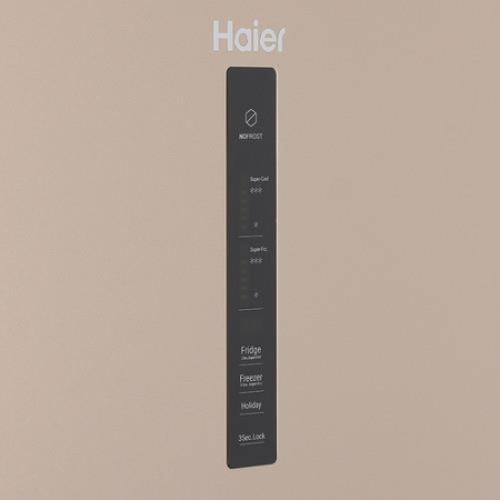 Холодильник с морозильником   Haier CEF535AGG золотистый