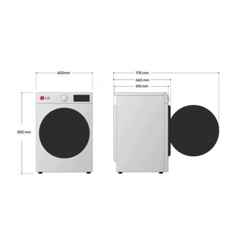 Сушильная машина LG DC90V3V6W белый