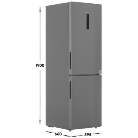 Холодильник с морозильником   Haier C4F637CXRGU1 серебристый