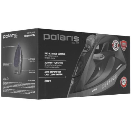 Утюг Polaris PIR 2820AK 3m черный