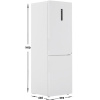 Холодильник с морозильником   Haier C2F636CWRGU1 белый