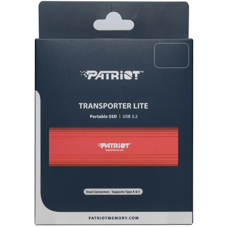 Внешний SSD Patriot PTPL1TBPEC, 1ТБ, красный