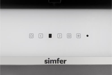 Вытяжка наклонная Simfer SM63W1 белый/белый, серебристый