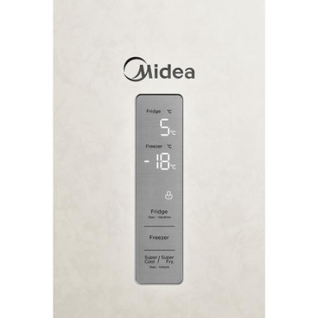 Холодильник с морозильником   Midea MDRB471MGF33O бежевый
