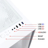 Корпус Ginzzu CL520 White mATX