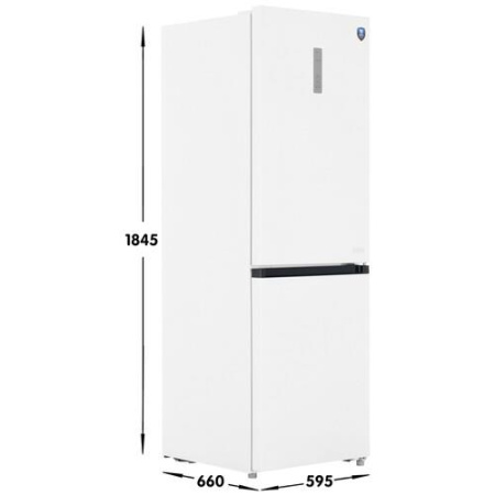 Холодильник с морозильником   Midea MDRB471MGF01O белый