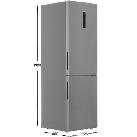 Холодильник с морозильником   Haier C2F636CXMVU1 серебристый