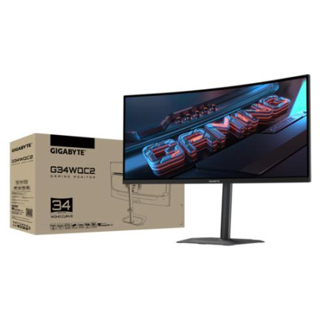 34" Монитор GIGABYTE G34WQC2 EK черный