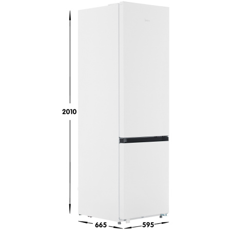 Холодильник с морозильником Midea MDRB519MGE01ID белый