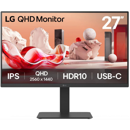 Монитор LG 27BA65QB-B.ARUZ черный