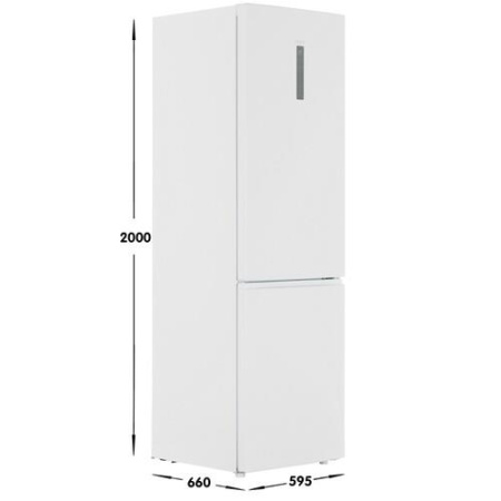 Холодильник с морозильником   Haier C2F637CWRGU1 белый