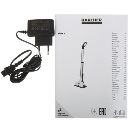 Электрошвабра  Karcher EWM 2  белый
