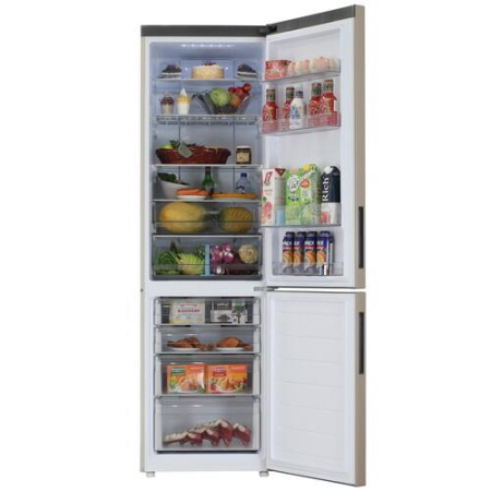 Холодильник с морозильником   Haier C2F637CGGU1 золотистый