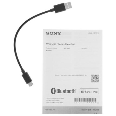Беспроводные наушники Sony WH-CH520 белый