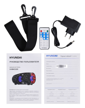 Минисистема Hyundai H-MAC220 черный