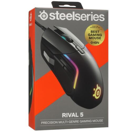 Мышь проводная SteelSeries Rival 5 [62551] черный