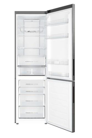 Холодильник с морозильником   Haier C4F640CXU1 серебристый