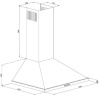 Вытяжка каминная Simfer  8961SM бежевый/золотистый