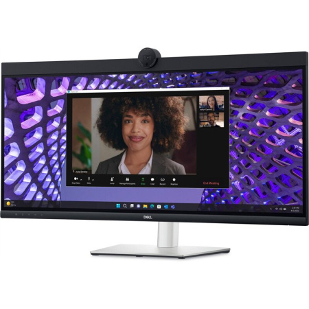 Монитор DELL P3424WEB черный/серебристый