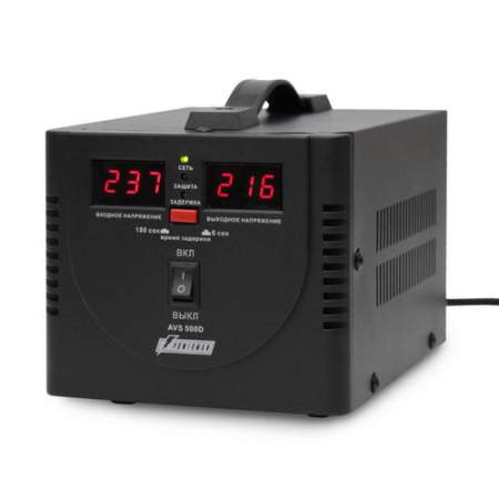 Стабилизатор напряжения PowerMan AVS 500D Black
