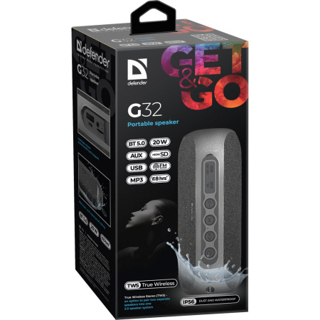 Портативная акустика DEFENDER G32 65232
