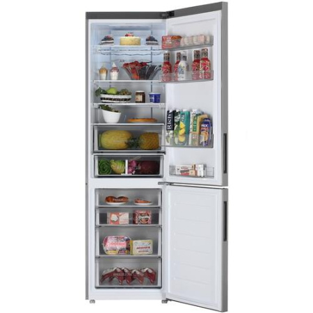 Холодильник с морозильником   Haier C4F640CXU1 серебристый