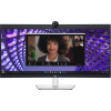 Монитор DELL P3424WEB черный/серебристый