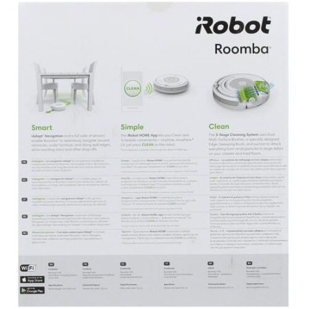 Робот-пылесос iRobot Roomba 676 черный
