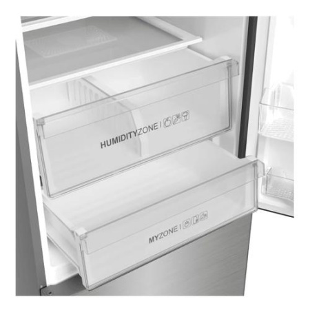 Холодильник с морозильником   Haier C4F637CFMRGU1 серебристый