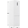 Холодильник с морозильником   Haier C2F637CWMVU1 белый
