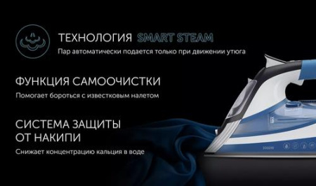 Утюг Polaris PIR 3033 SG AK голубой