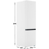 Холодильник с морозильником   Midea MDRB601MME01 белый