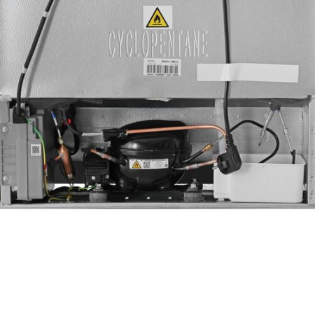 Холодильник с морозильником   Midea MDRB601MME46 серебристый