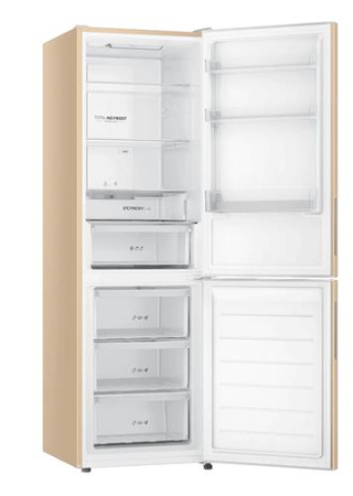 Холодильник с морозильником   Haier CEF536CGG золотистый